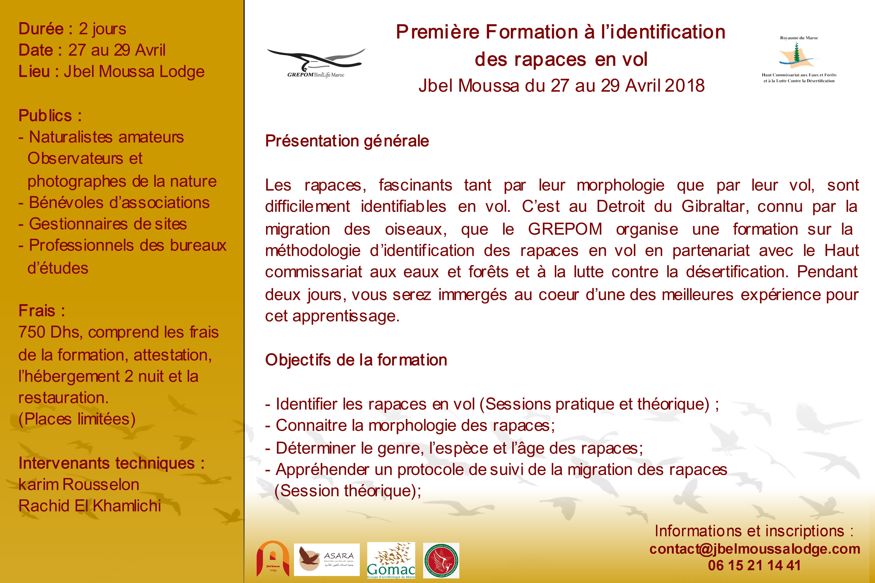Assemblée Générale du GREPOM/Birdlife Maroc du 03/03/18